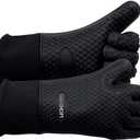 GEEKHOM BBQ Gloves Heat Resistant, 13.7 Inch Long Waterproof Silicone Oven Mitts for Grilling and Smoker, Non-Slip 5 Finger Kitchen Hot Mitts for Baking, Cooking & Cast Iron, Black (One Size Fits Most)