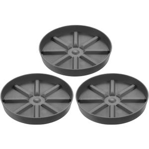 PATIKIL Plant Pot Saucers 10.5 Inch, 3 Pack Plastic Round Plant Pot Thicker Flower Drip Tray for Indoor Outdoor, Gray