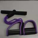 Multifunction Tension Rope, 6-Tube Elastic Yoga Pedal Puller Resistance Band, Natural Latex Tension Rope Fitness Equipment, for Abdomen/Waist/Arm/Leg Stretching Slimming Training (Purple)