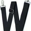 Hibate Black 55" x 1.5" Shoulder Bag Strap Replacement for Crossbody Duffle Messenger Bags Straps
