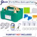 PartyWoo White Balloons 140 pcs Different Sizes of 18 12 10 5 Inch White Balloons Arch Kit Garland for Wedding Baby Shower Birthday Bridal Shower Graduation Engagement Party Decorations White-Y13