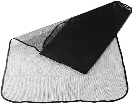 High Visibility Proof Mesh Railing, Tear Child Safety Net for Balcony, Stairs, 16ft Black Polyester Mesh