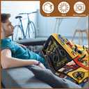 Tinlade 6 Pcs Christmas Mountain Biking Gift Bicycle Cycling Blanket Set for Men Enthusiast Include Bike Blanket 60''x50'' Insulated Tumbler Socks Greeting Card Keychain Box for Men Enthusiast