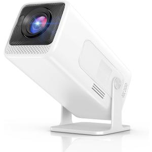 Mini Projector Native 1080P, Portable Outdoor Movie Projector with WiFi and Bluetooth, 4K Supported, Compatible with Smartphone, HDMI, USB, TV Stick, PS5 for Home Theater, Bedroom, Outdoor Use