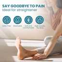 Povihome Toe Separators Spacers for Women - 8 Pack Silicone Toe Spacers for Toe Overlapping Hammertoe - Bunion Corrector Toe Stretcher for Yoga Practice - Medium (Clear)