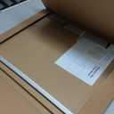 VUSIGN Linen Bulletin Board, 30'' x 20'' Large White Cork Board Decorations, Wall Mounted White Framed Cork Boards, Fabric Pin Boards for Walls with 10 Pushpins for Home, School, Office