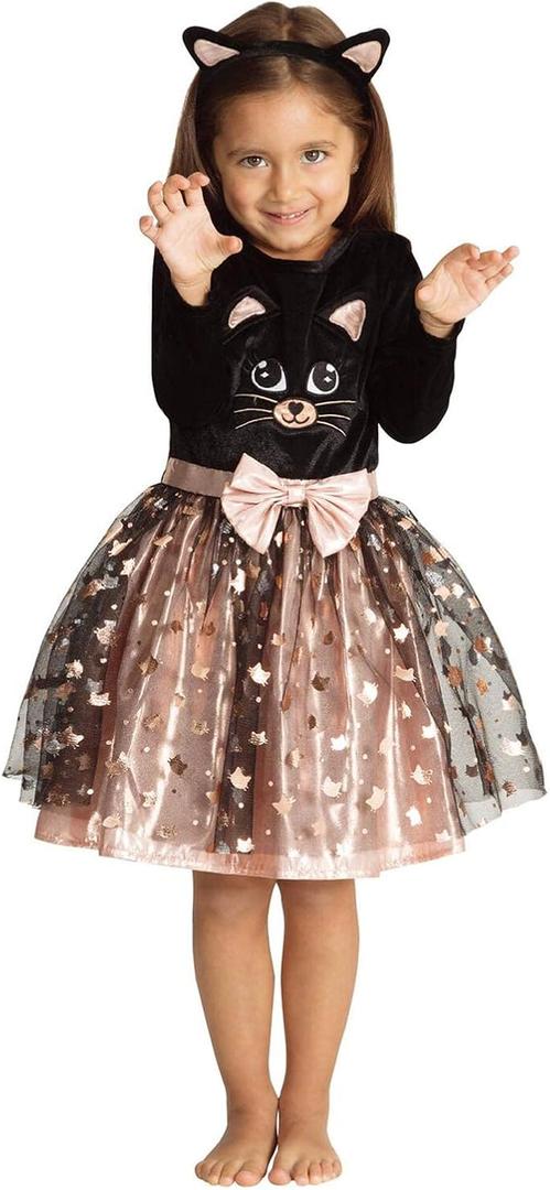Wizland Girls Cute Cat Costumes Cat Cosplay Suit, Christmas Birthday Gift for Girls 5-6Y