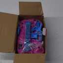 IDAODAN Electric Balloon Pump, Portable Electric Balloon Blower Machine Balloon Air Pump Dual Nozzle Rose Red 110V 600W Balloon Inflator for Party Decorations