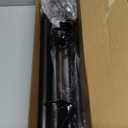 KAMANINA Black Curtain Rod 32 to 58 inch(2.6-4.8ft), 1 inch Adjustable Single Curtain Rods for Windows 28 to 48 inch, Decorative Drapery Rod with Twisted Cage Finials