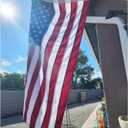 JRED 100% Cotton American Flags for Outside 3x5 FT US Flag Heavy Duty Outdoor Fade Resistant Embroidered Stars Sewn Stripes, Brass Grommets