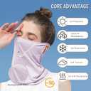 PROUDDEMON UPF 50+ Cooling Face Cover Neck Gaiter, Breathable Ice Silk Sun Mask with Ear Loops for Men Women