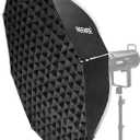 NEEWER BASICS Parabolic Softbox, 47.2" Bowens Mount Soft Box, Light Diffusers/Grid/Bag, Compatible with Aputure 150c Compatible with Godox SL60w NEEWER FS300C FS230C FS150B HB80C CB200C Q6 Q300, NS66P