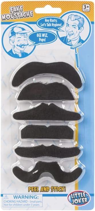 Fun Uncle 01980 Fake Moustaches Assorted Styles