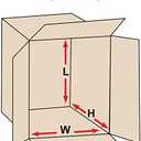 BOX USA Shipping Boxes Medium 13"L x 10"W x 6"H 25-Pack - Corrugated Cardboard Box for Moving, Mailing, Packing, Packaging and Storage
