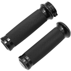 EATAKWARD Universal Motorcycle Hand Grips 1 inch, Black Handlebar Grips Replacement for Harley Honda Yamaha Kawasaki Suzuki Bobber Chopper Cafe Racer BWM Motorcycles
