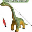 YONGJULE Big Brachiosaurus 32 inch, Dinosaur Toys for Kids 3-5, Large Inflatable Dinosaur Toys for Kids Toddler Dino Party Favors, Birthday Gifts for Boys Girls (Green)