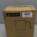 Milk Frother and Steamer [Upgraded], AMZCHEF All-in-1 Detachable Frother for Coffee 600W, Automatic Warm and Cold Foam Maker, Stainless Steel Jug, Dishwasher Safe, LED Display (Silver)