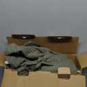 EVERGRACEHOME Cotton Coverlet Set King Size 3 Pieces, Lightweight Soft Ribbed Matelass Bedspread Quilt Set, Cozy Oversized Quilted Bedding Set with 2 Pillow Shams for All Seasons, Olive Green (King (108" x 98"))