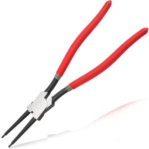 13-Inch Snap Ring Plier Heavy Duty Internal Circlip Pliers Straight Jaw Tip Diameter 0.12" for Installing Removing Retaining Ring