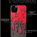 SIMPLYMDRN Tough for iPhone 12 Pro Max Case - Goth Tattoo Design - Cool Case for Men - Streetart Cover - Tough and Flexible (Drippy Black)