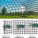 Golf Net,10Feet Golf Practice Net with 12pcs Spring snap and 4pcs Carabiner, Sports Practice Barrier Net, Heavy Duty Ball Netting Golf Hitting Net, DIY Ball Net,Baseball Net and Chipping Net