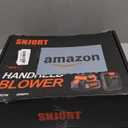 Leaf Blower Cordless with Battery and Charger,500,000 RPM,Extended Nozzle,Lightweight Handheld Design,Blower for Patio Cleaning,car Blowing Water,Blowing Leaves and Dust (Bright Orange