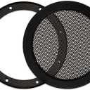 Goldwood Snap On 5.25" Subwoofer Grille Steel Mesh Speaker Woofer Grill Black (SG-M5)