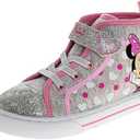 Disney Princess Minnie Mouse Frozen Encanto Hightop Sneakers - Snow White Ariel Elsa Maribel Minnie Ankle Shoes (Sizes: 6 Toddler - Little Kids)