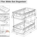 2-Tier Bathroom Organizer with Removable Dividers, 11.5" x 7.4" x 10.8" - Space-Saving and Practical Storage Solution