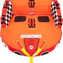 Airhead Big Mable Towable Tube for Boating, 1 - 2 Rider Inflatable Boat Tube for Water Tubing, Heavy Duty Full Nylon Cover, EVA Foam Pads, Dual Tow Point, Patented Speed Safety Valve