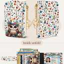Miss Adola Cute Card Wallet Women - Small Wallets with Keychain Flower Owl RFID Credit Cardholder Aesthetic Fashion Design Coin Purse for Female Ladies Teen Girls