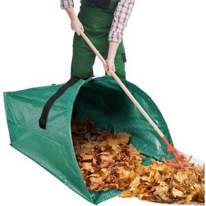 60 Gallon Leaf Collector,Collapsible Lawn & Leaf Bag,Heavy Leaves Pick up Tool Reusable Yard Waste Bags,Large Yard Dustpan Type Garden Bag for Leaves,Debris,Grass,Clippings