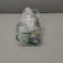 100 Pack 9 oz Gold Plastic Cups, Clear Disposable Cups with Gold Rim, Plastic Cocktail Glasses for Party & Graduation & Wedding