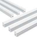 Ensenior 6-Pack T5 LED Shop Lights, 4FT 2000LM 6500K Super Bright White Integrated Single Fixture, 20W Linkable Utility Commercial Lighting for Gym/Garage/Ceiling/Under Cabinet, Plug & Play