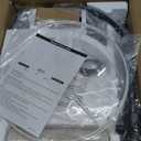 Nintiue Upgraded Modern Arc Dimmable Tall Standing Floor Lamp with Linen Shade, 1200 Lumens LED Bulb Included, for Living & Reading Room, Bedroom, Office & Nursery, Matte Black