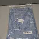 Women's Wide Leg Jeans Low Waisted Strechy Baggy Loose Boyfriend Denim Pants (L)