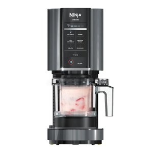 Ninja CREAMi, Ice Cream Maker, Ice Cream, Gelato, Sorbet,Milkshakes, Mix-ins, Smoothie Bowls & More, 7-in-1, Ice Cream Pints, Pint lid, Healthy Ice Cream, Compact, Perfect for Kids, Black, NC299AMZ