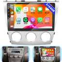 for (Manual A/C) Toyota Camry 2006-2011 Android 13 Car Stereo Wireless Apple Carplay, 2+64GB 10.1 Inch IPS Touchscreen Car Radio Receiver with GPS Navigation FM Bluetooth WiFi HiFi EQ