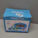 Magnetic Fishing Game Pool Toys for Kids 3-5, Water Table Bathtub Kiddie Party Toy with Pole Rod Net Plastic Floating Fish, Outdoor Toys for Boys Girls Kids Age 3 4 5 6 7 8 Year Old