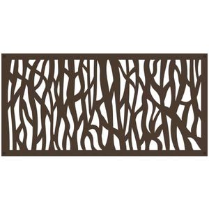 2 ft. x 4 ft. Sprig Umber Decorative Screen Panel
