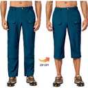 Little Donkey Andy Men's Stretch Convertible Pants Zip-Off Lightweight Quick-Dry Hiking Fishing Travel Pants (Capris Navy Blue XL) (Blue, XL)