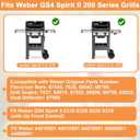 GS4 Spirit II Grill Parts for Weber Spirit 2 Replacement Parts Spirit II 200 SER Parts for Weber GS4 Spirit 2 Flavorizer Bars 7635 67045 3400301, 7637 7849 Stainless Steel Grates, Heat Deflector 67060