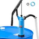 VEVOR Drum Pump, 9.5 oz. Per Stroke, Lever-Action Barrel Pump, Fits 5-55 Gallon Drums with 3-Section Suction Tube Assembly & Hose, Hand Operated, Designed to Transfer Water, Corrosive Liquids
