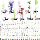 Tigeen 100 Pcs Rave Trinkets Festival Sprout Hair Clip Duck Mushroom Bean Sprout Clips Plant Flower Hairpins Funny Mixed Style Hair Accessories Halloween Christmas Valentines Party (Animal)