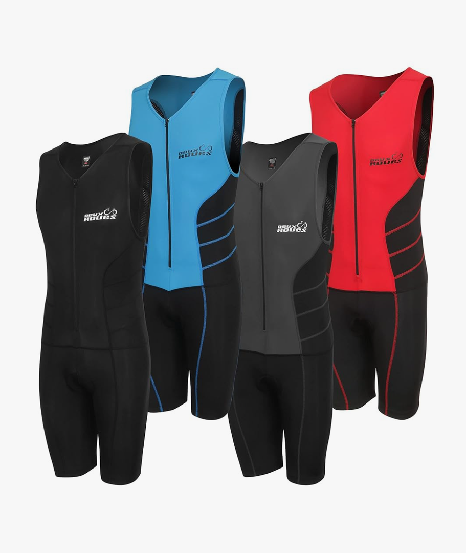 Youth Junior Kids Triathlon Suit Tri Cycling Skin Suit Sleeveless - Bonus Race Bib Belt