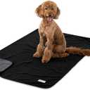 PetAmi Waterproof Dog Blanket for Medium Large Pets Dogs Cats, Pet Couch Cover Protector for Furniture, Reversible Washable Soft Fleece Cat Blanket for Bed Couch Sofa, 40x60 (Black/Gray)