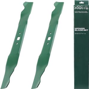 UDC Parts 942-0741A Mower Blades 21 Inch Replacement for Troy Bilt TB130 TB240 TB160 TB115 TB230 Craftsman M230 M250 Cub Cadet Yard Machines 742-0741 742-0741A 942-0741 CMXGZAM100067 / Mulching 2 Pack