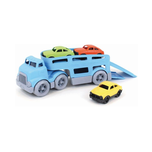 Green Toys Car Carrier, Blue - Pretend Play, Motor Skills, Kids Toy Vehicle. No BPA, phthalates, PVC. Dishwasher Safe, Recycled Plastic, Made in USA.