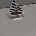Hampton Nautical Blue Striped Pacific Sailer, 9"