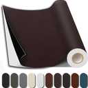 Leather Repair Patch, 17X79 Inch Repair Patch Self Adhesive Waterproof, DIY Large Vinyl Patches for Couches, Furniture, Kitchen Cabinets, Wall Dark Brown, 17X79 Inch